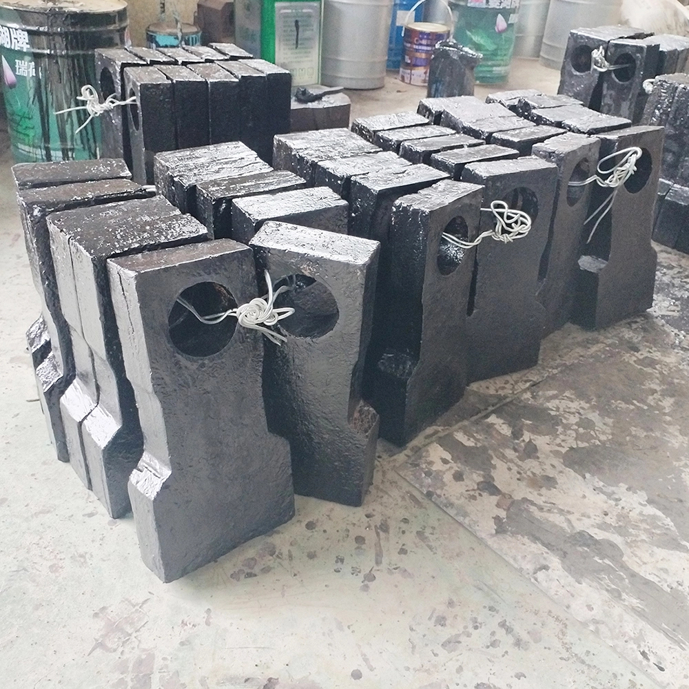 Alloy Steel Cast Hammer Crusher Wear Parts: Hammer Head, Impact Liner & Sieve Plate